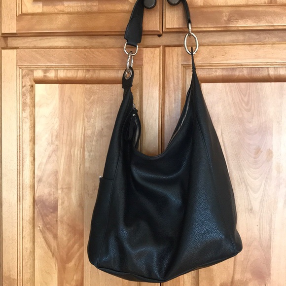 longchamp leather hobo